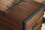 Kettleby - Storage Trunk - Brown - R&R Furniture Gallery (Fountain Valley, CA)