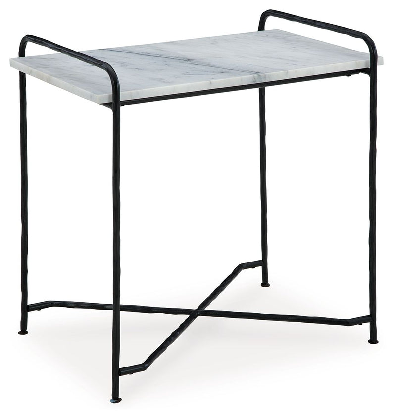 Ashber - Accent Table - White / Black - R&R Furniture Gallery (Fountain Valley, CA)