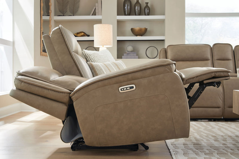 Glencroft - Power Reclining Sofa With Adjustable Headrest - Sahara - R&R Furniture Gallery (Fountain Valley, CA)