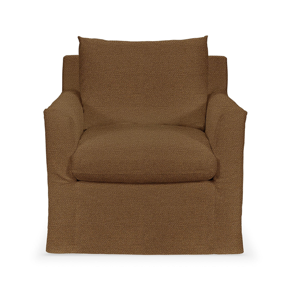 Classic Home Cassiano swivel chair with plush upholstery and a modern design, shown from a side angle.