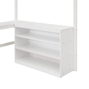 Loft Bed With Shelves With Desk - R&R Furniture Gallery (Fountain Valley, CA)