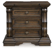 Maylee - Three Drawer Night Stand - Dark Brown - R&R Furniture Gallery (Fountain Valley, CA)