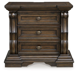 Maylee - Three Drawer Night Stand - Dark Brown - R&R Furniture Gallery (Fountain Valley, CA)