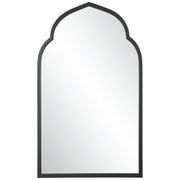 Uttermost Kenitra arch mirror with a sleek arched frame, showcasing a stylish and modern decorative wall mirror.