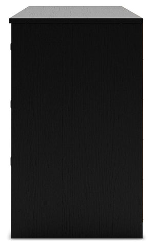 Finch - Six Drawer Dresser - Black - R&R Furniture Gallery (Fountain Valley, CA)