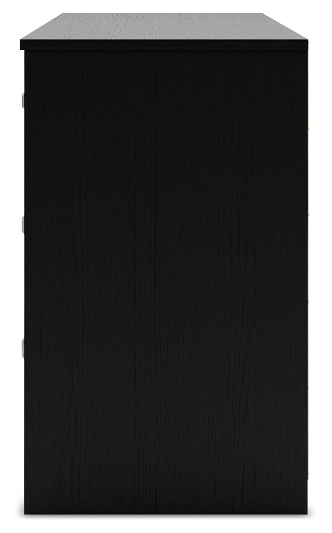Finch - Six Drawer Dresser - Black - R&R Furniture Gallery (Fountain Valley, CA)