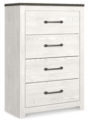 Gerridan - Four Drawer Chest - White / Gray - R&R Furniture Gallery (Fountain Valley, CA)