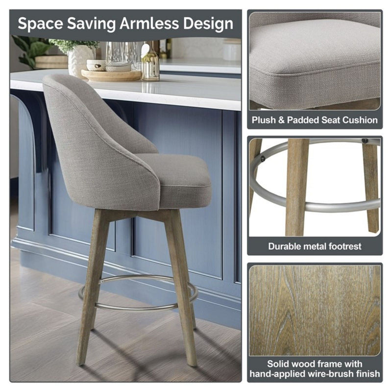 Counter Stool With Swivel Seat - R&R Furniture Gallery (Fountain Valley, CA)