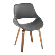 Lumi Source Fabrico mid-century modern dining chair set featuring sleek wooden frames and upholstered seats for stylish dining rooms.