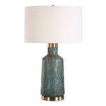 Dauphine - Cracked Table Lamp - Teal