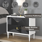 Dubni - Accent Table - White & Black - R&R Furniture Gallery (Fountain Valley, CA)