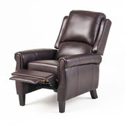 Noble House Memphis Burgundy standard recliner club chair with plush upholstery and padded armrests, ideal for living room comfort.