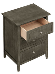 Glory Furniture Dove Tailed Drawers 3 Drawer Accent Nightstand with wooden finish and elegant design.