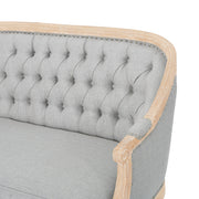 French Country Chesterfield Style Tufted Loveseat - R&R Furniture Gallery (Fountain Valley, CA)