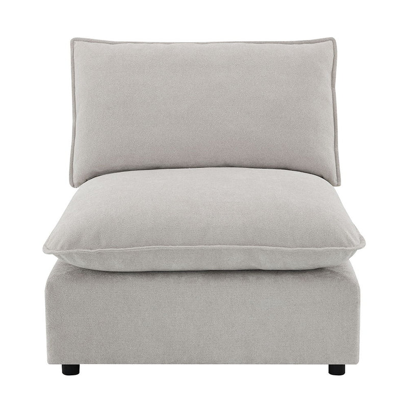 Marisa - Modular Armless Chair - Beige Boucle - R&R Furniture Gallery (Fountain Valley, CA)