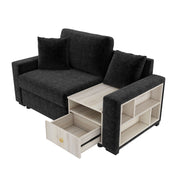 Noble House modular sofa couch with storage armrest and center console, featuring plush seating and contemporary design.