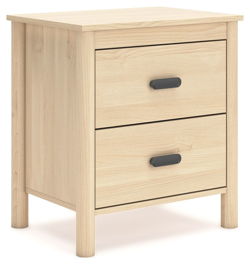 Cabinella - Two Drawer Night Stand - Tan - R&R Furniture Gallery (Fountain Valley, CA)
