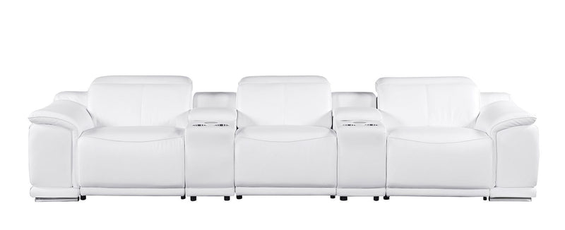 9762 - 5-Piece Modular Power Reclining Sofa And Loveseat Set With 3 Power Recliners In