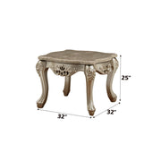 Ranita - End Table - Marble Top & Champagne - R&R Furniture Gallery (Fountain Valley, CA)