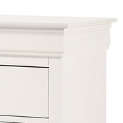 Louis Phillipe accent chest by Glory Furniture featuring elegant wooden design with drawers and decorative details.