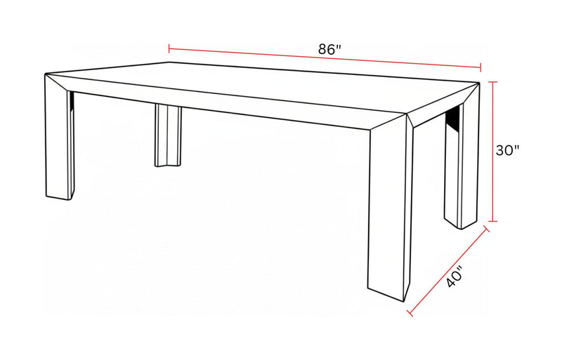 Crossings - Downtown Rectangular Dining Table - Amber