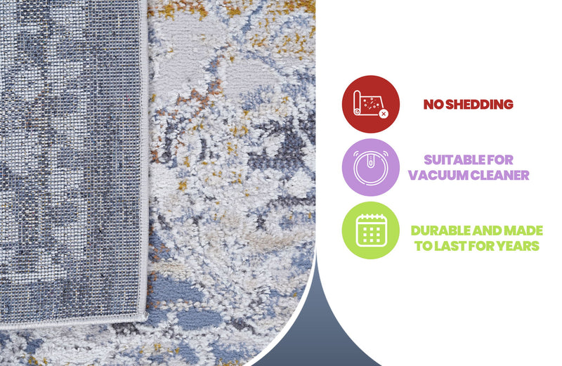 Payas - 5' X 7' Traditional Area Rug - Ivory / Gray - R&R Furniture Gallery (Fountain Valley, CA)