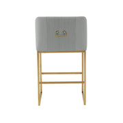 Lisa - Velvet Counter Stool - R&R Furniture Gallery (Fountain Valley, CA)