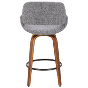 Lumi Source Fabrico mid-century modern counter stool with inviting design, featuring a 24-27 inch height and contemporary style.