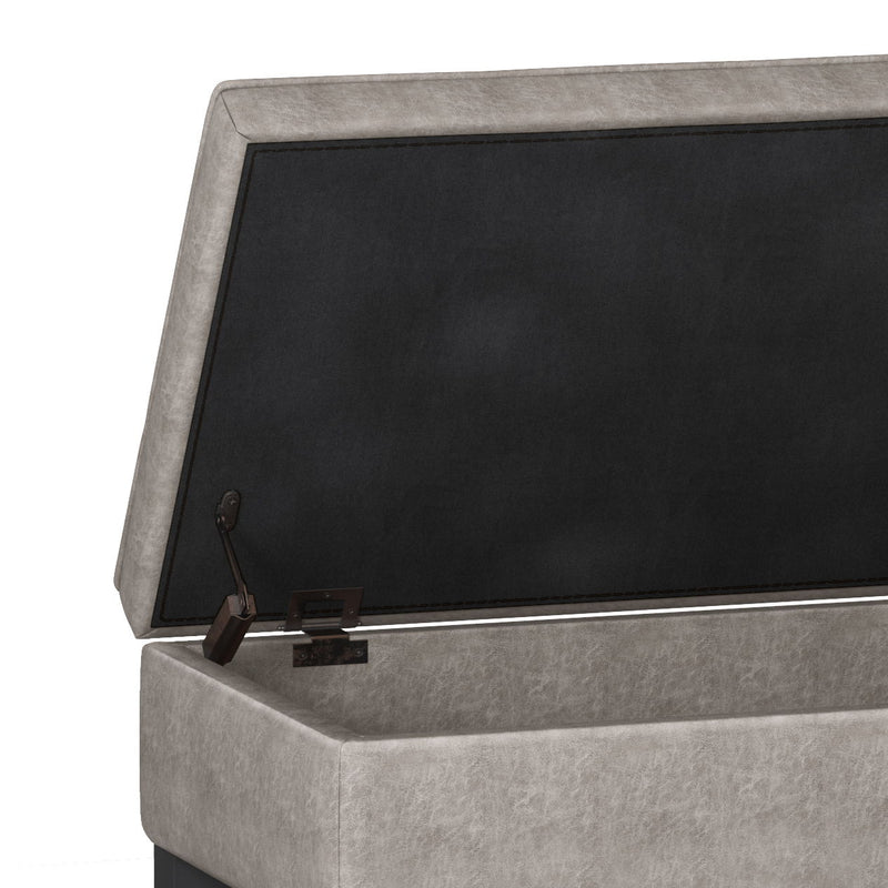 Cosmopolitan - Storage Ottoman Bench With Open Bottom - R&R Furniture Gallery (Fountain Valley, CA)