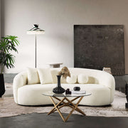Drake - Japandi Style Curvy Boucle Sofa - R&R Furniture Gallery (Fountain Valley, CA)