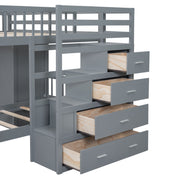 Bunk Bed With Wardrobe, Drawers - R&R Furniture Gallery (Fountain Valley, CA)