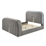Shelyn - Bed With Led, TV Stand, Fireplace & Bluetooth - R&R Furniture Gallery (Fountain Valley, CA)