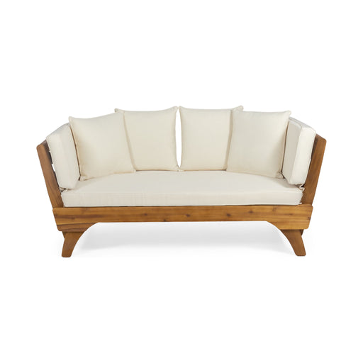 Outdoor Acacia Wood Expandable Daybed With Cushions - R&R Furniture Gallery (Fountain Valley, CA)