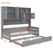 Daybed With All-In-One Cabinet And Shelf - R&R Furniture Gallery (Fountain Valley, CA)