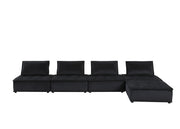 Lilola Home Anna modular sofa in a stationary sectional arrangement with plush cushions and modern design.