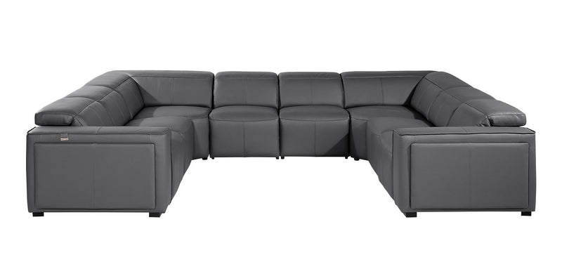 1224 - 8-Piece U-Shaped Sectional Sofa In With 4 Power Recliners & Power Headrests