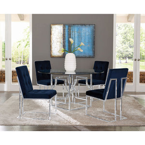 Tufted Back Upholstered Dining Chair (Set of 2)