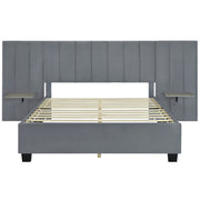 Upholstered Platform Bed With Big Headboard - R&R Furniture Gallery (Fountain Valley, CA)