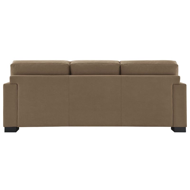 Darya - Sofa With 4 Pillows - Brown Suede Fabric - R&R Furniture Gallery (Fountain Valley, CA)