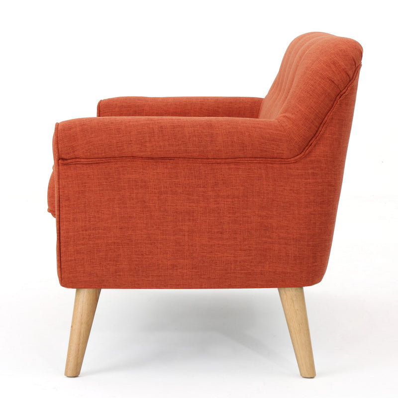 Classic Loveseat With Rolled Armrests And Button Tufting - R&R Furniture Gallery (Fountain Valley, CA)