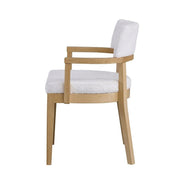 Kasem - Arm Chair (Set of 2) - Gorge Fabric & Oak - R&R Furniture Gallery (Fountain Valley, CA)