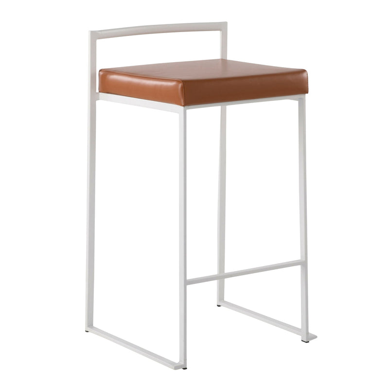 Lumi Source Fuji Simple Elegance contemporary stackable counter stool with clean lines and modern design, shown in a stylish setting.