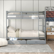 Bunk Bed With Ladders And 2 Storage Drawers - R&R Furniture Gallery (Fountain Valley, CA)