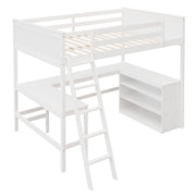 Loft Bed With Shelves With Desk - R&R Furniture Gallery (Fountain Valley, CA)