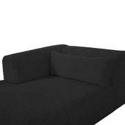 Tarra - Fluffy Oversized Corduroy Modular Chaise - R&R Furniture Gallery (Fountain Valley, CA)
