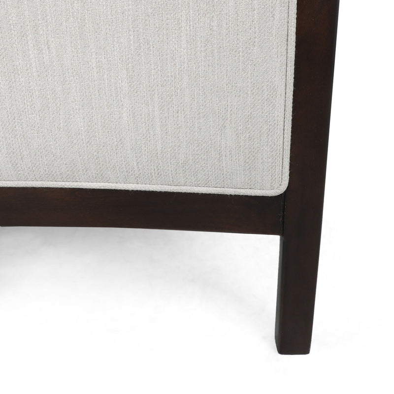 Noble House Drury contemporary fabric upholstered pushback recliner with padded armrests and plush cushioning.