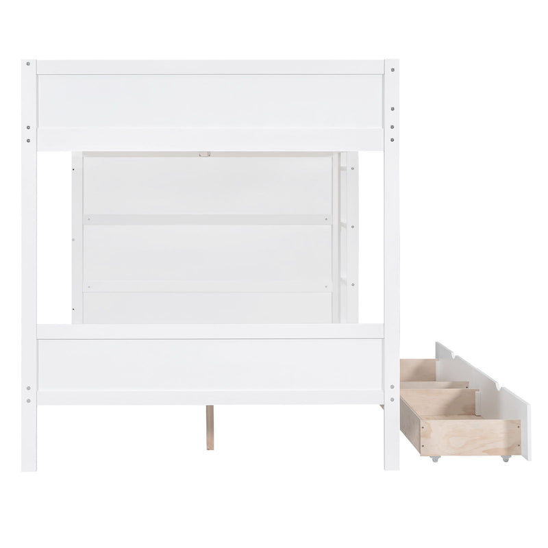 Bunk Bed With 2 Drawers And Multi Layer Cabinet - R&R Furniture Gallery (Fountain Valley, CA)