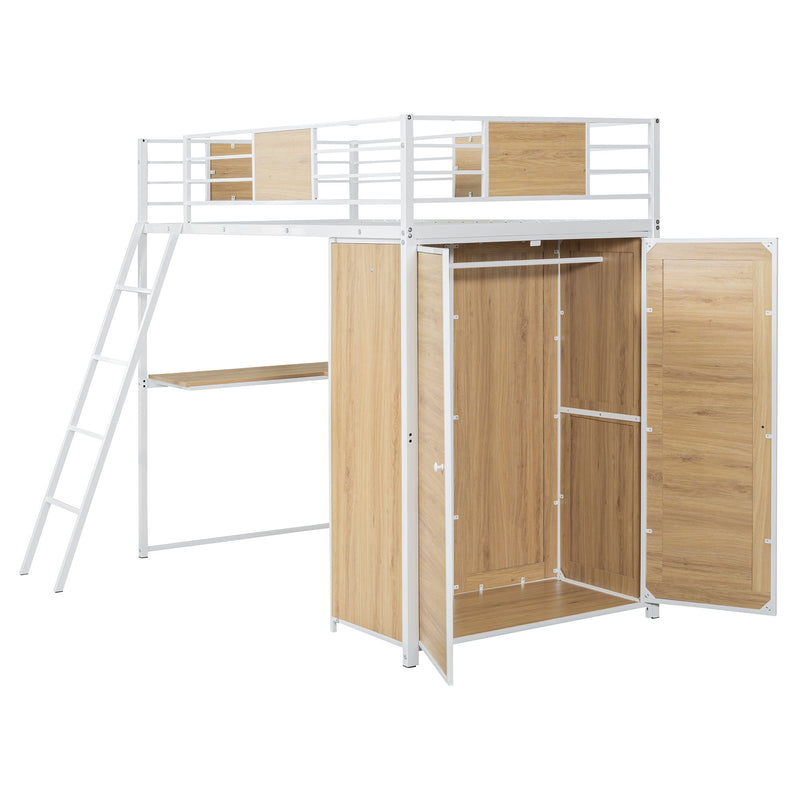 Loft Bed With L Shape Desk And Wardrobe - R&R Furniture Gallery (Fountain Valley, CA)
