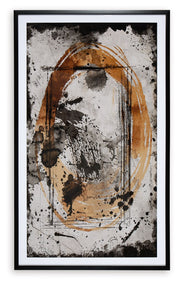 Clefting - Wall Art - Black / Caramel / Tan - R&R Furniture Gallery (Fountain Valley, CA)