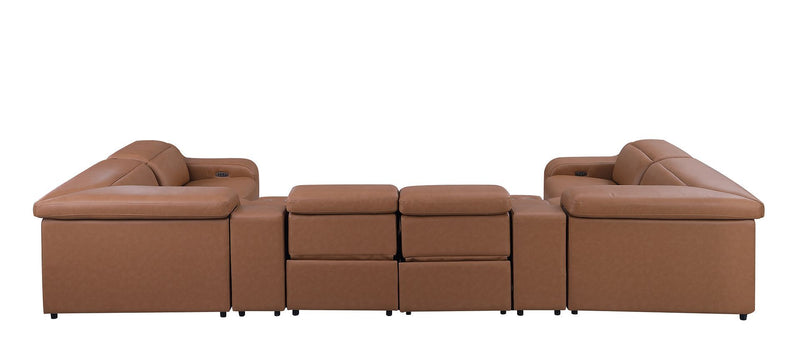 1116 - 8-Piece U-Shaped Sectional Sofa In With 4 Power Recliners & Power Headrest